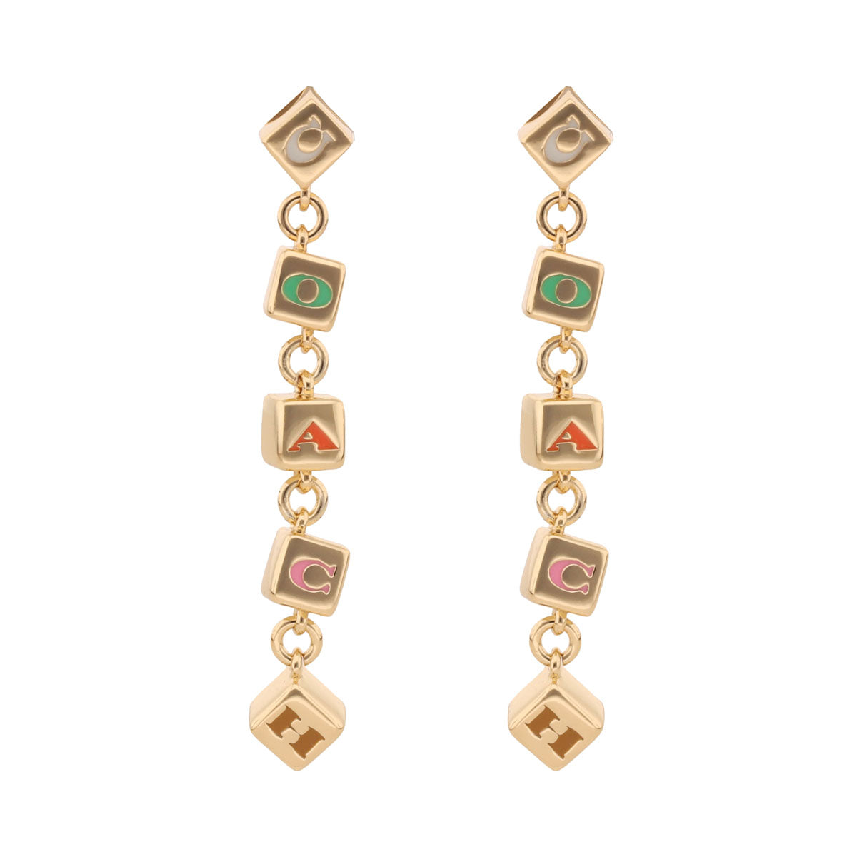 ARETES COACH 7.1 COACH BEADS DORADO