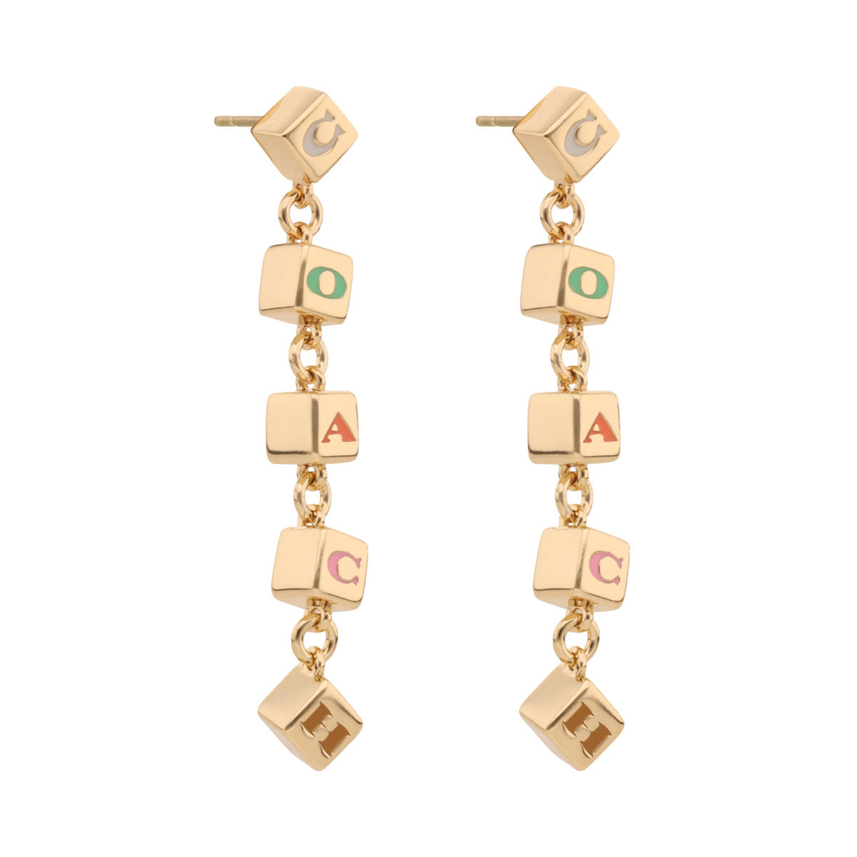 ARETES COACH 7.1 COACH BEADS DORADO