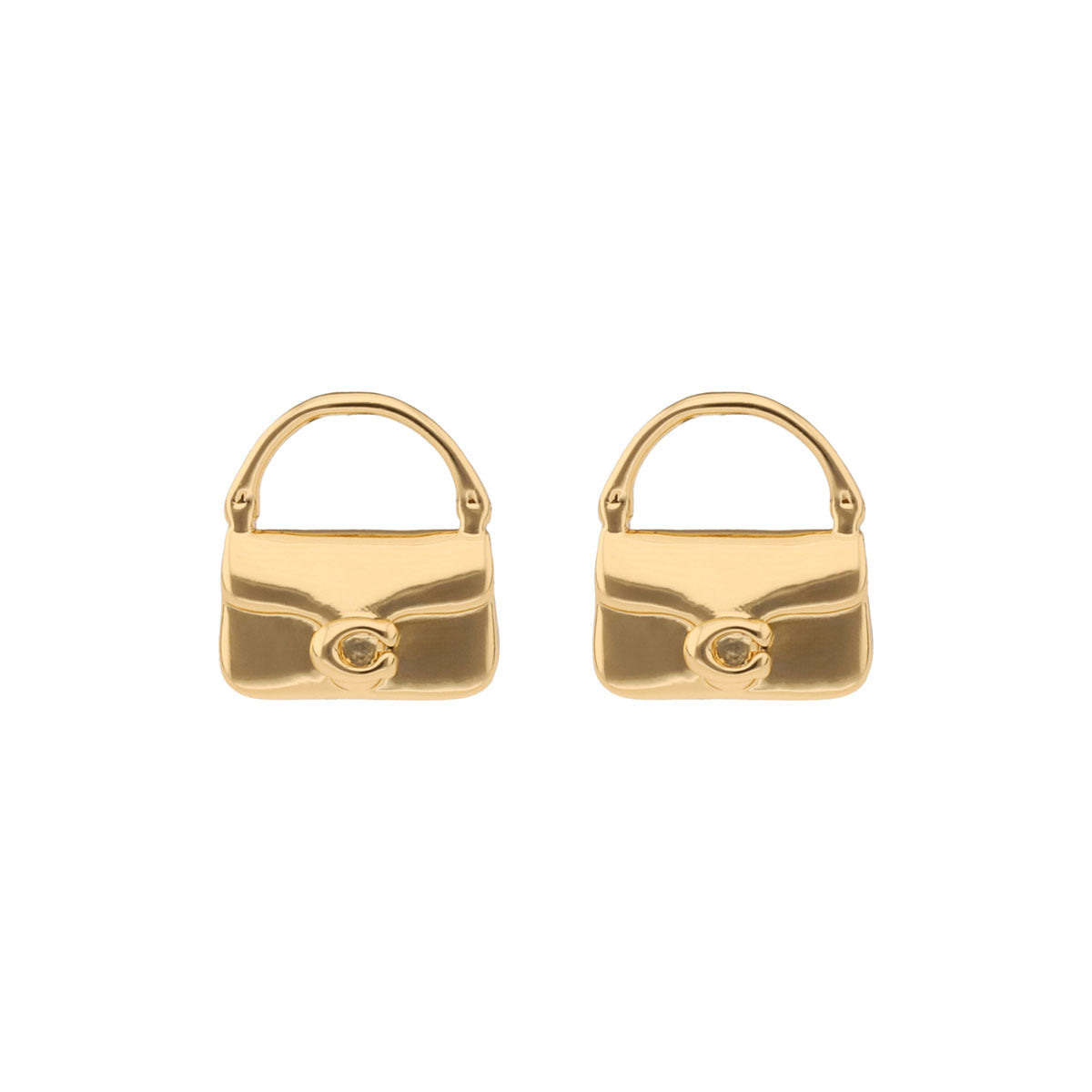 ARETES COACH COLOR dorado FORMA CANDADO 37527579GLD710