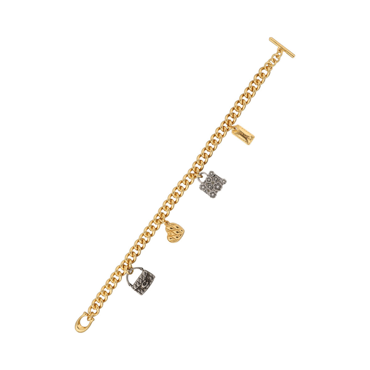PULSERA COACH 8.1 HANDBAG SHOP DORADO