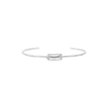 PULSERA COACH 8.1 SAFETY PIN & PEARLS PLATEADO