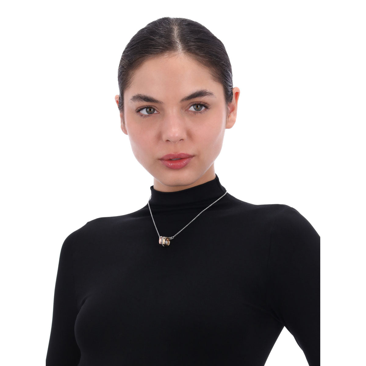 COLLAR COACH 8.1 SAFETY PIN & PEARLS PLATEADO