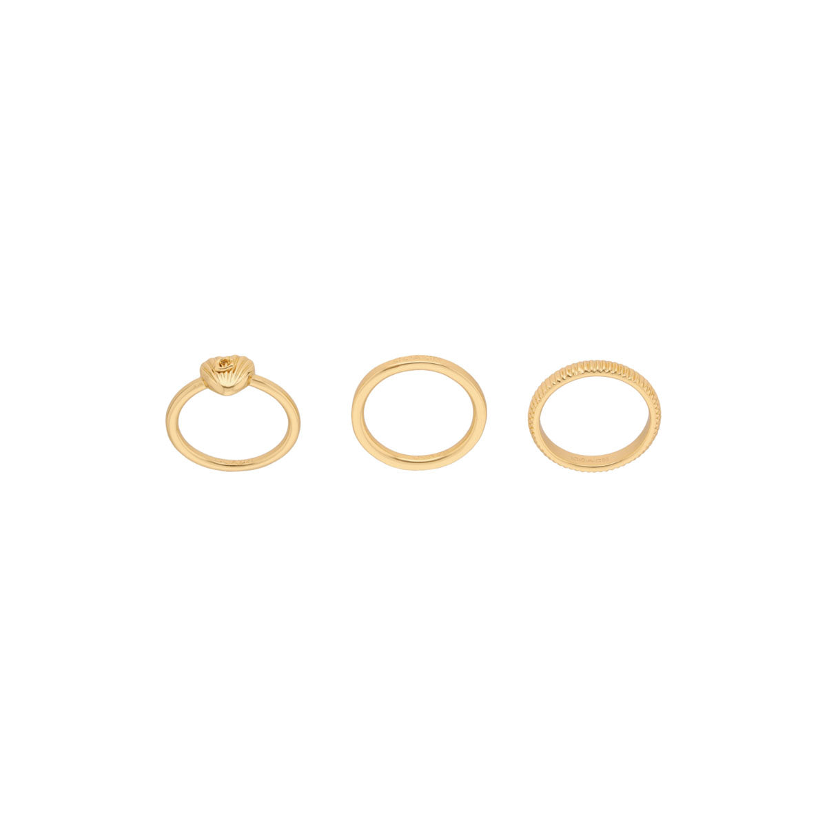 ANILLOS COACH 6.1 HERITAGE CHARMING CHARMS DORADO