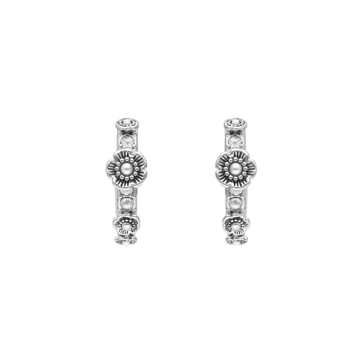 ARETES COACH 8.1 HANDBAG SHOP PLATEADO