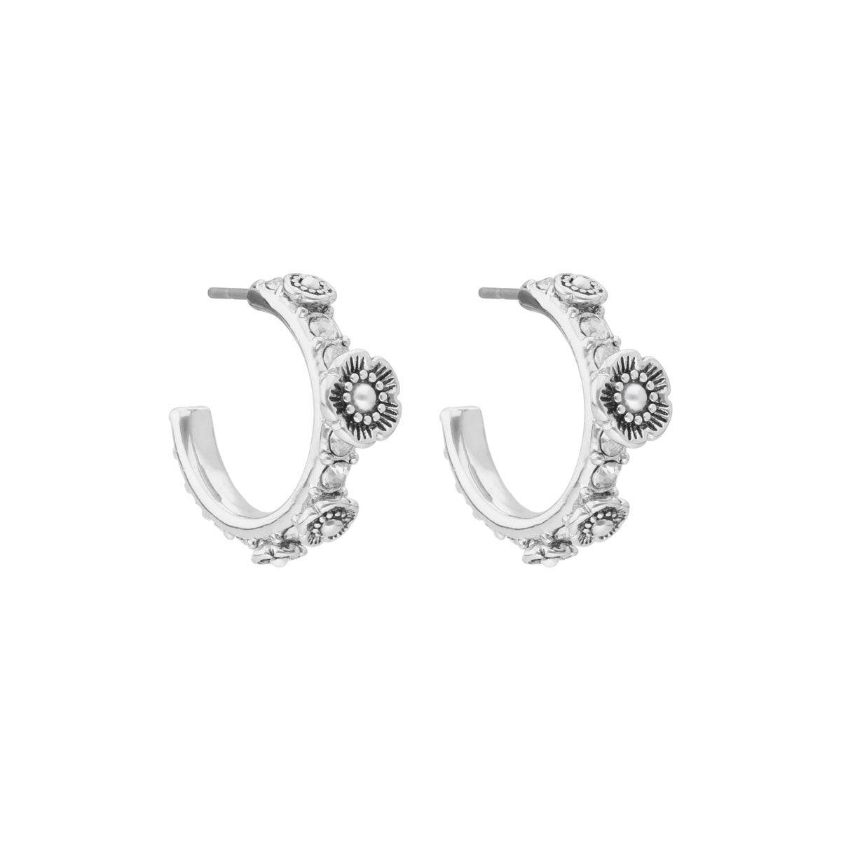 ARETES COACH 8.1 HANDBAG SHOP PLATEADO