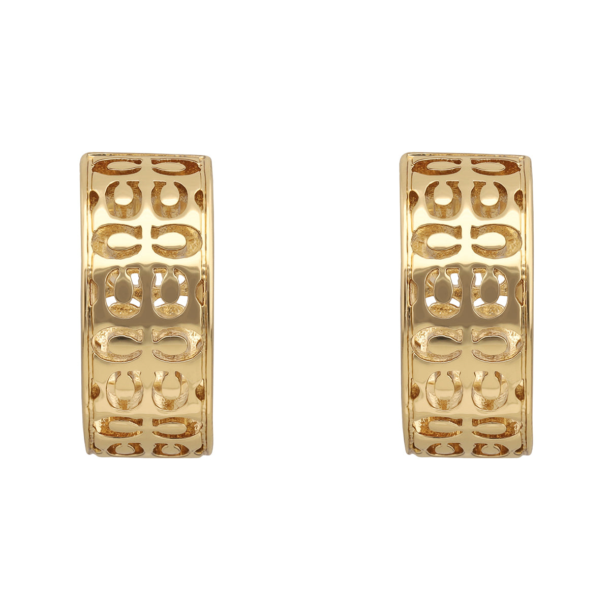 ARETES COACH COLOR DORADO FORMA ARRACADA CHICA 37541366GLD710