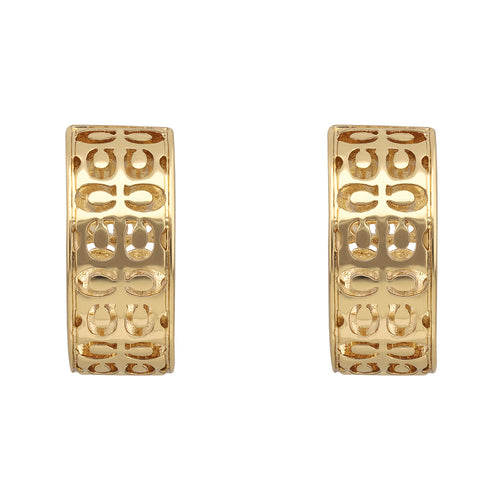 ARETES COACH COLOR DORADO FORMA ARRACADA CHICA 37541366GLD710