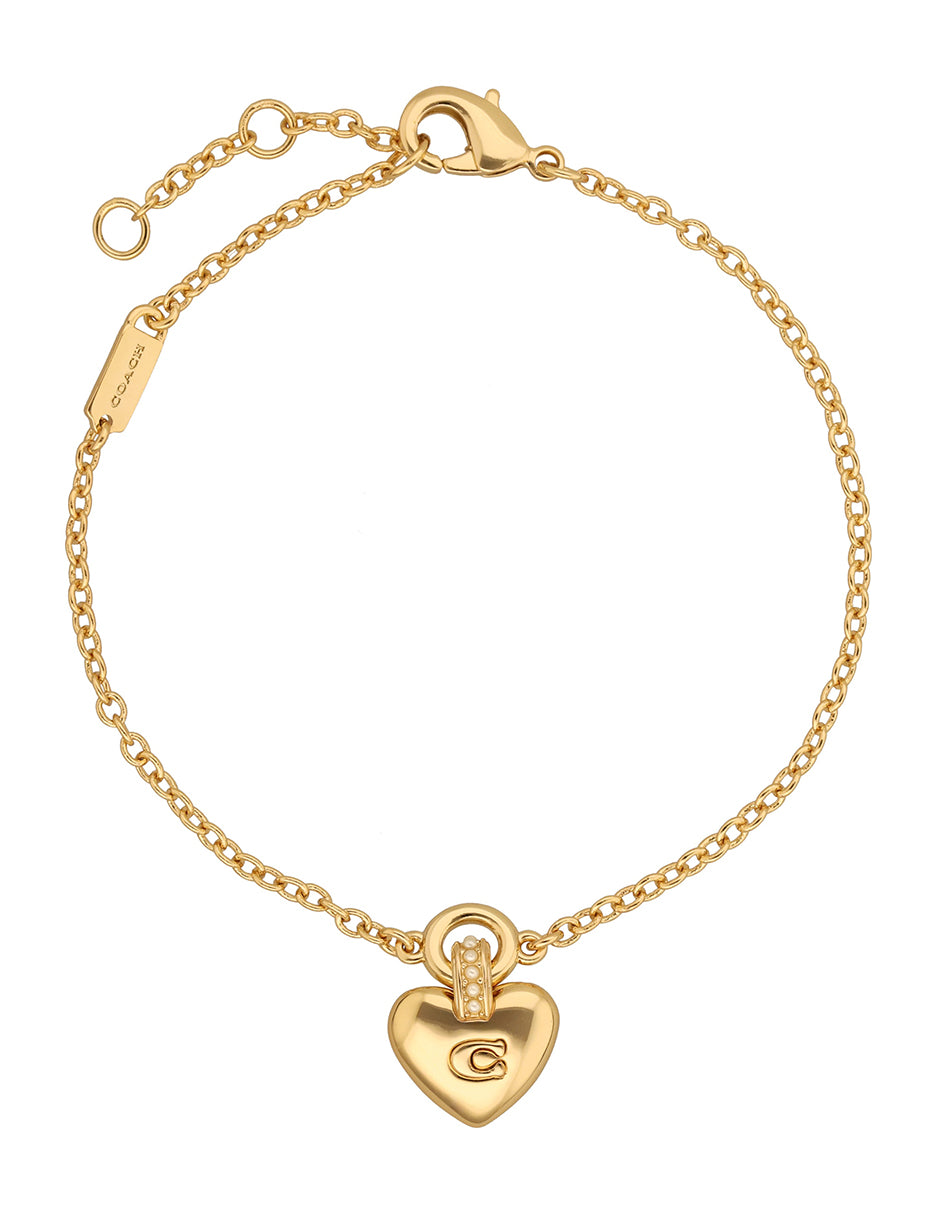 PULSERA COACH COLOR dorado FORMA CORAZON 37557561GLD710