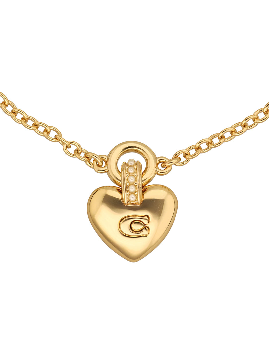 PULSERA COACH COLOR dorado FORMA CORAZON 37557561GLD710