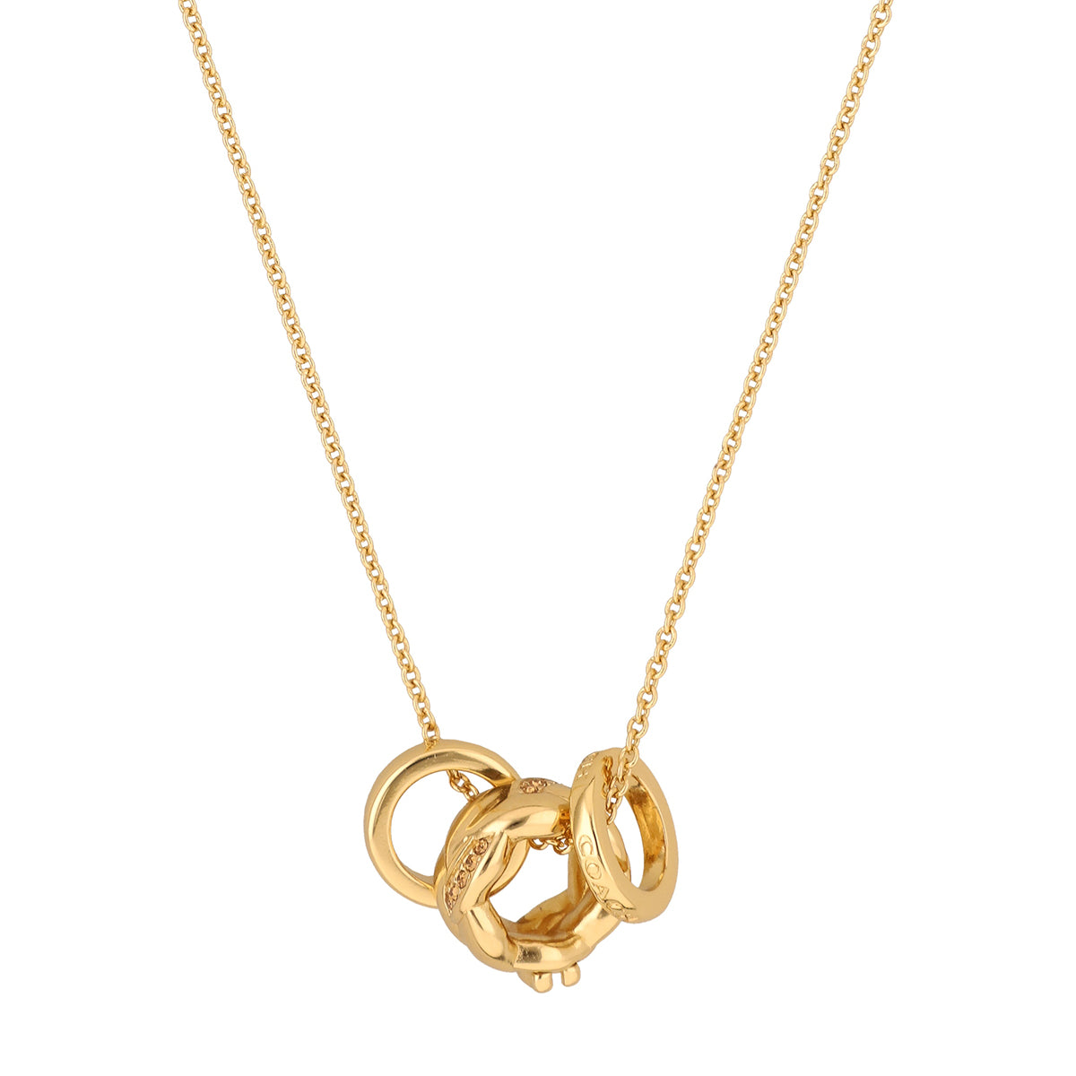 COLLAR COACH COLOR dorado FORMA CIRCULAR 37557603GLD710