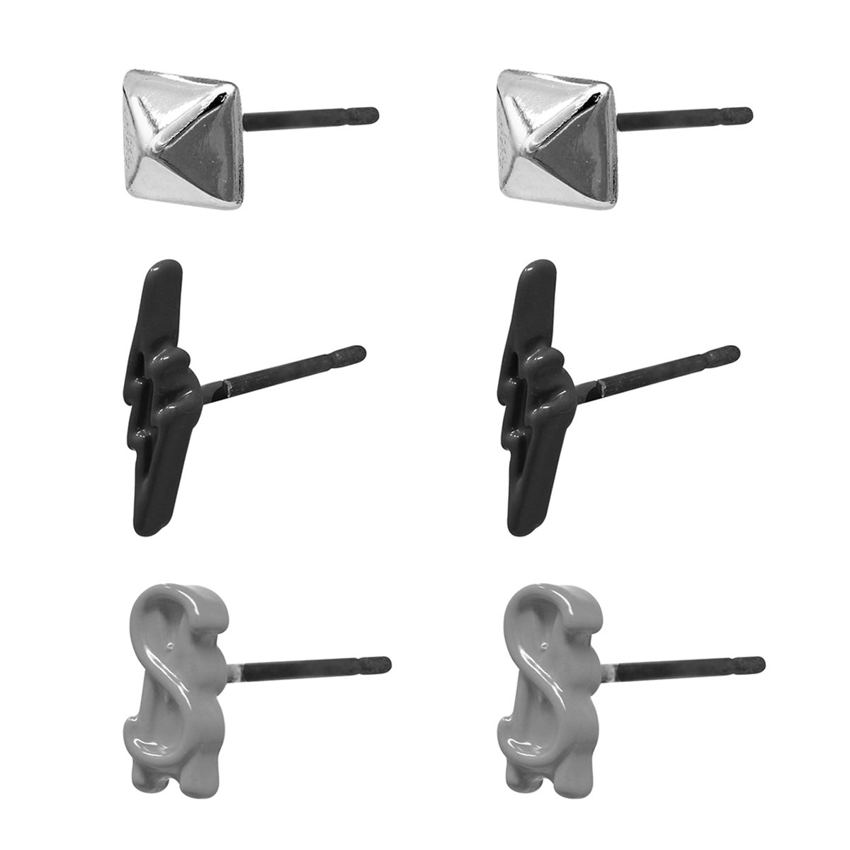 ARETES STEVE MADDEN COLOR ITEMS NEGRO