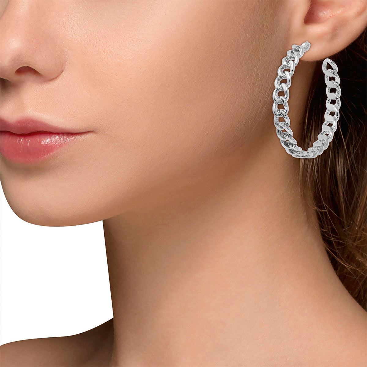 ARETES STEVE MADDEN MAXIMA SPARKLE PLATA