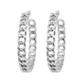 ARETES STEVE MADDEN MAXIMA SPARKLE PLATA