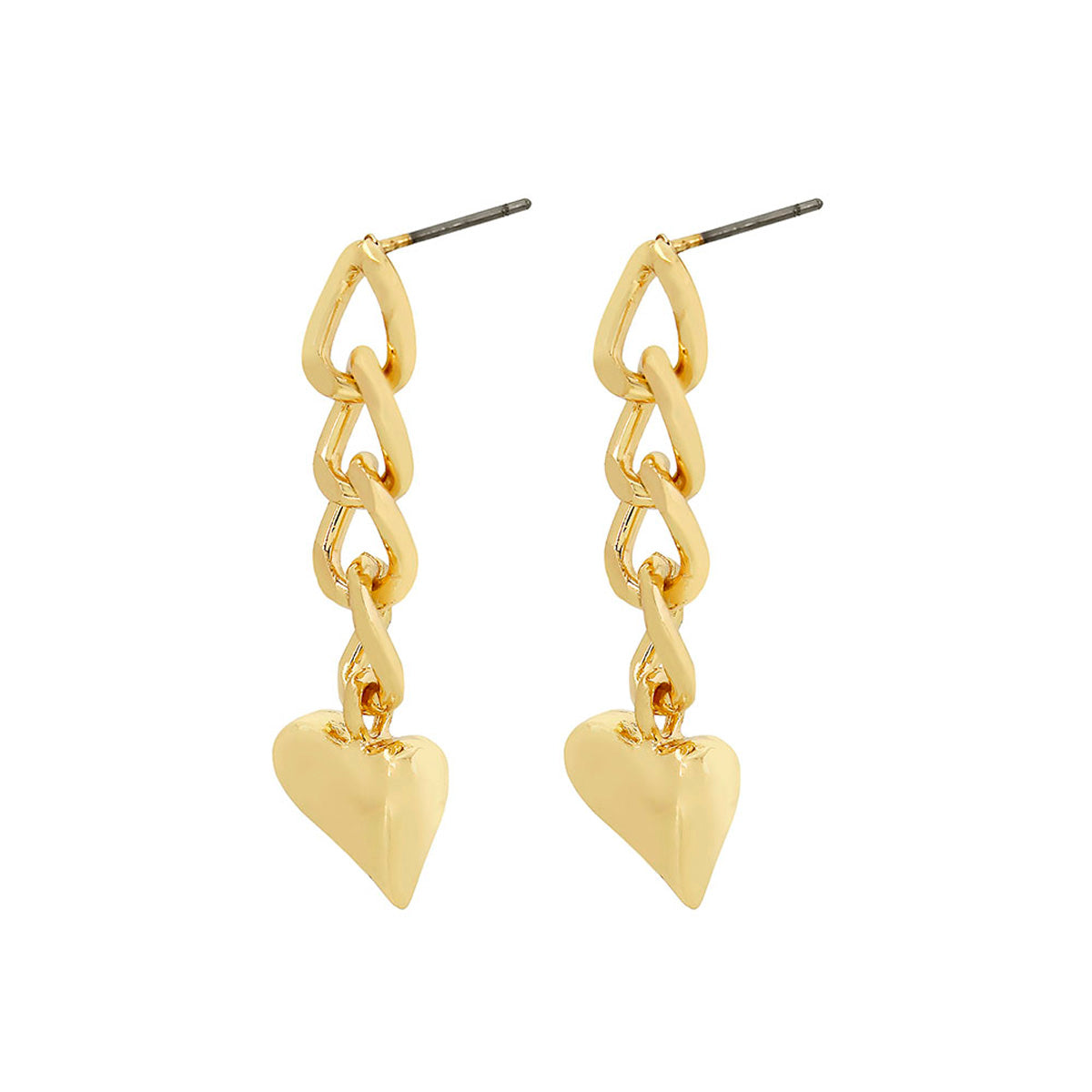ARETES STEVE MADDEN SM W HEARTS COLOR DORADO