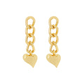 ARETES STEVE MADDEN SM W HEARTS COLOR DORADO
