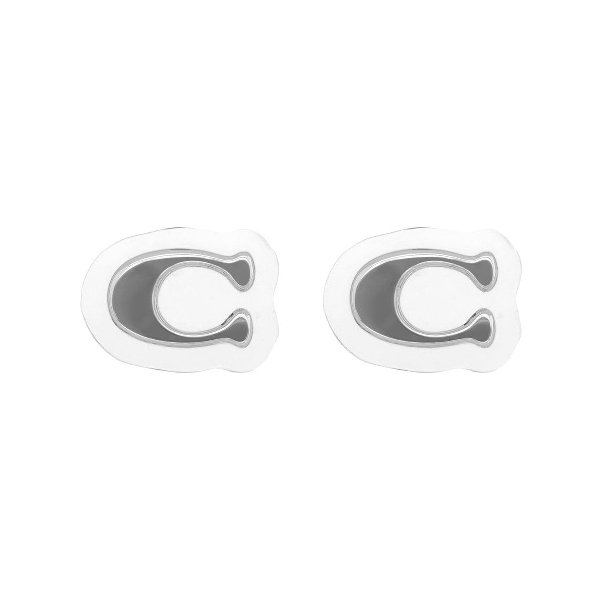 Aretes Coach Dorado Familia Embedded Lucite C   Dorados
