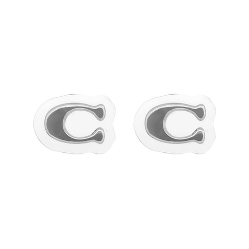 Aretes Coach Dorado Familia Embedded Lucite C   Dorados