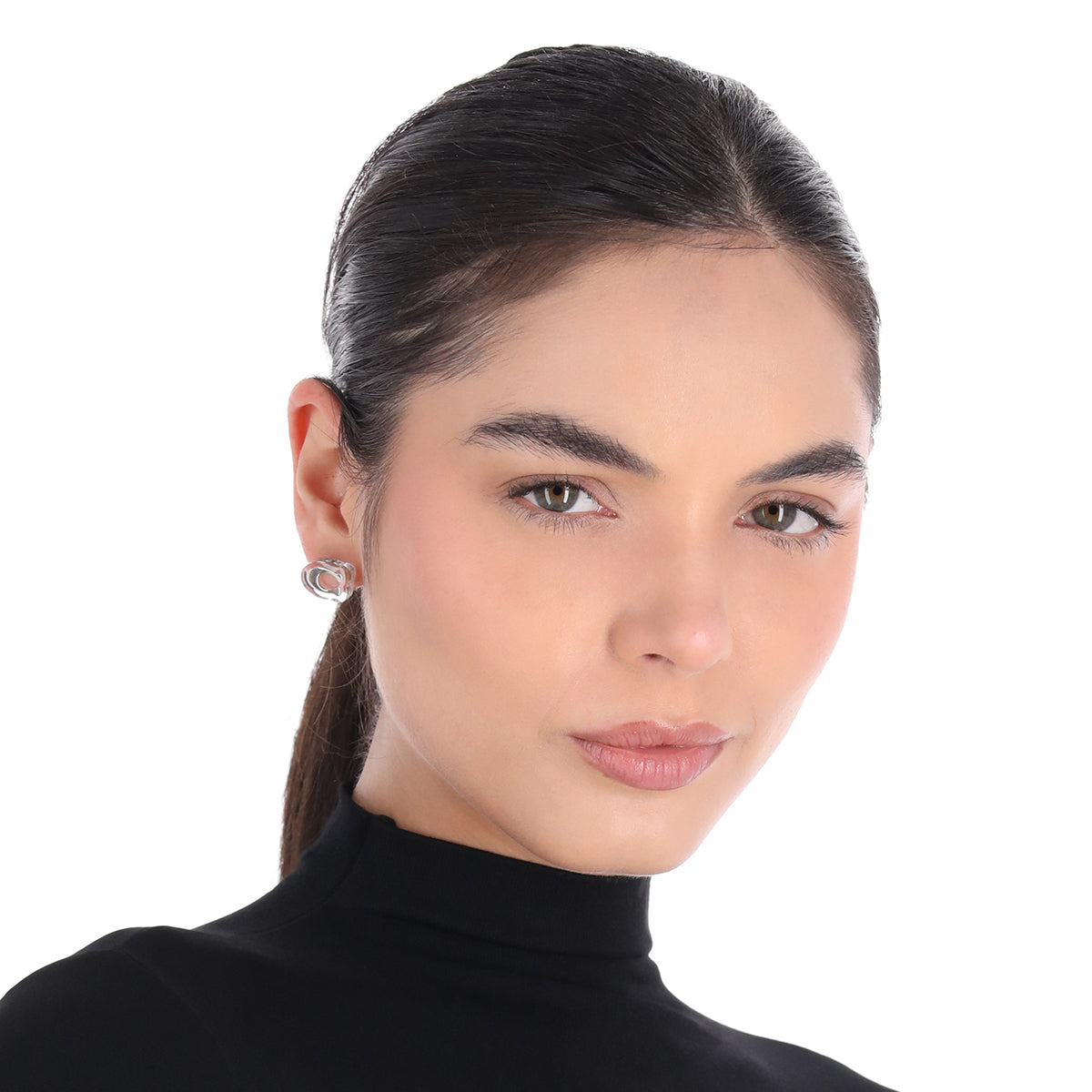 Aretes Coach Dorado Familia Embedded Lucite C   Dorados