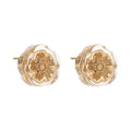 Aretes Coach Dorado Familia Embedded Lucite Tea Rose   Dorados