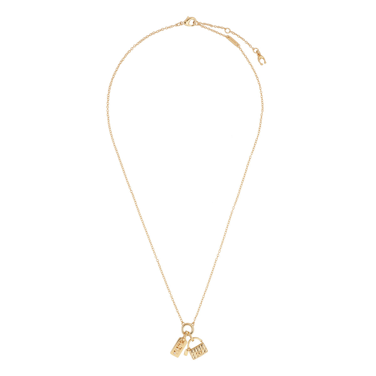 Collar Coach Dorado Familia 4.1 Charms  Dorado