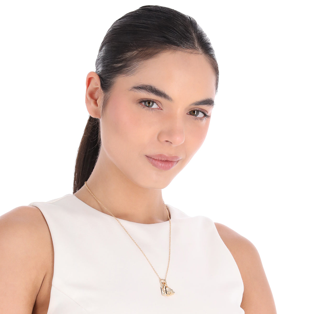 Collar Coach Dorado Familia 4.1 Charms  Dorado