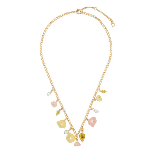 Collar Coach Dorado Familia  Spring Tearose Charms Tea Rose   Multicolor