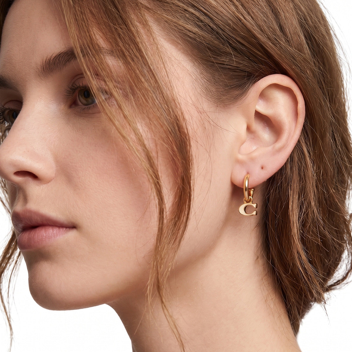 Aretes Coach Color Dorado Para Mujer 572244GLD100
