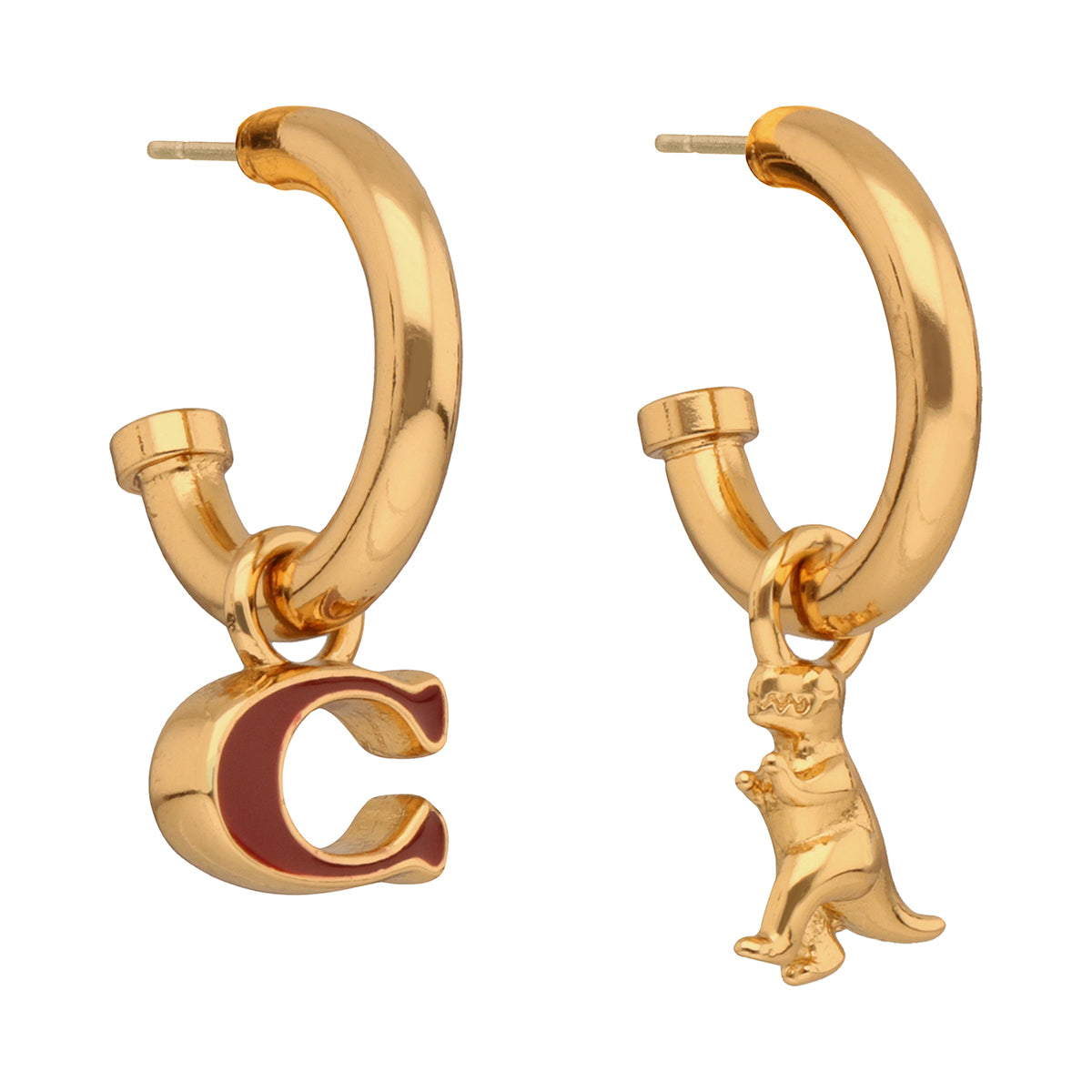Aretes Coach Color Dorado Para Mujer Contenido 1 Par De Aretes, 572245GLD601