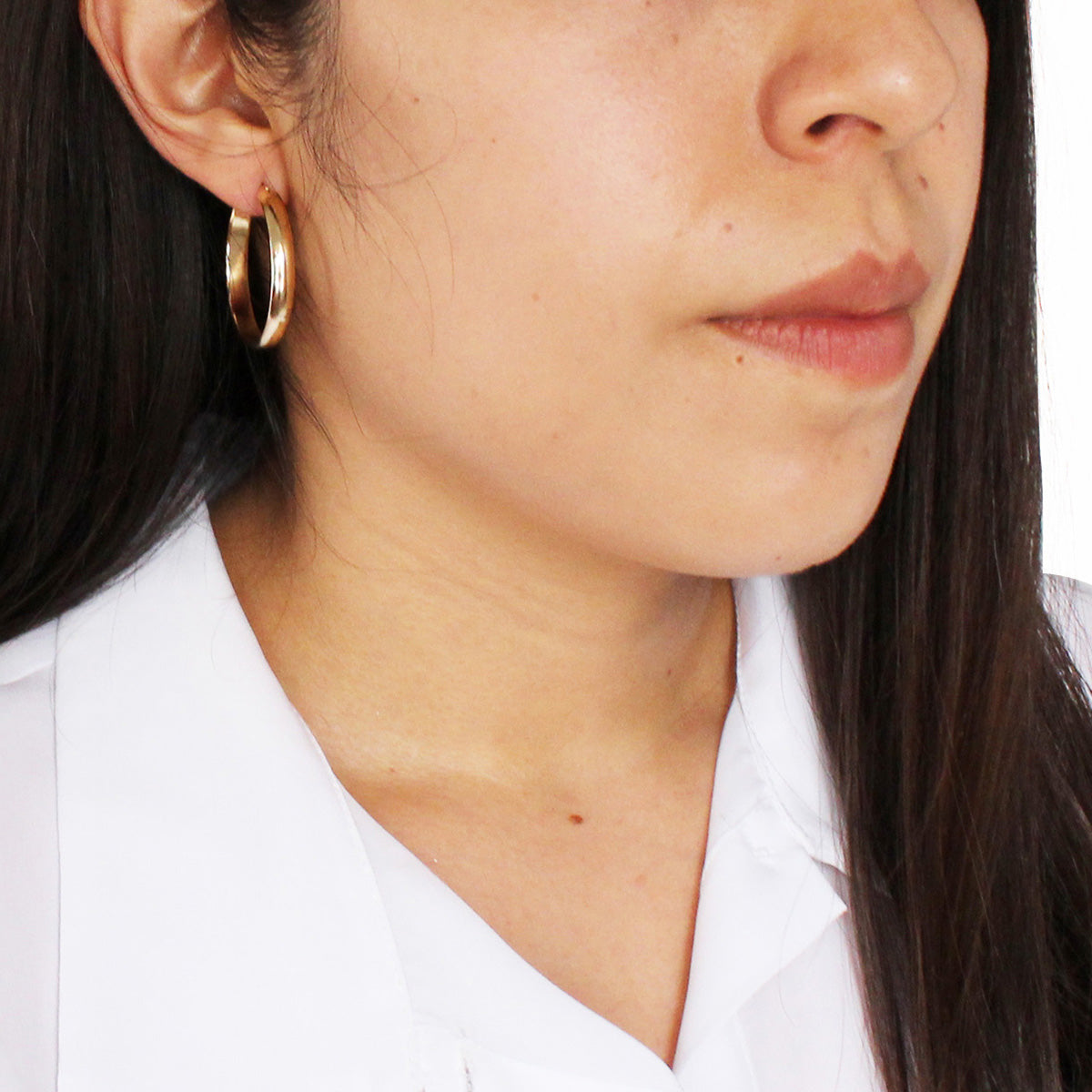 ARETES ANNE KLEIN BASIC AK GOLD DORADO