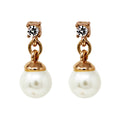 ARETES ANNE KLEIN BASIC AK PEARL DORADO