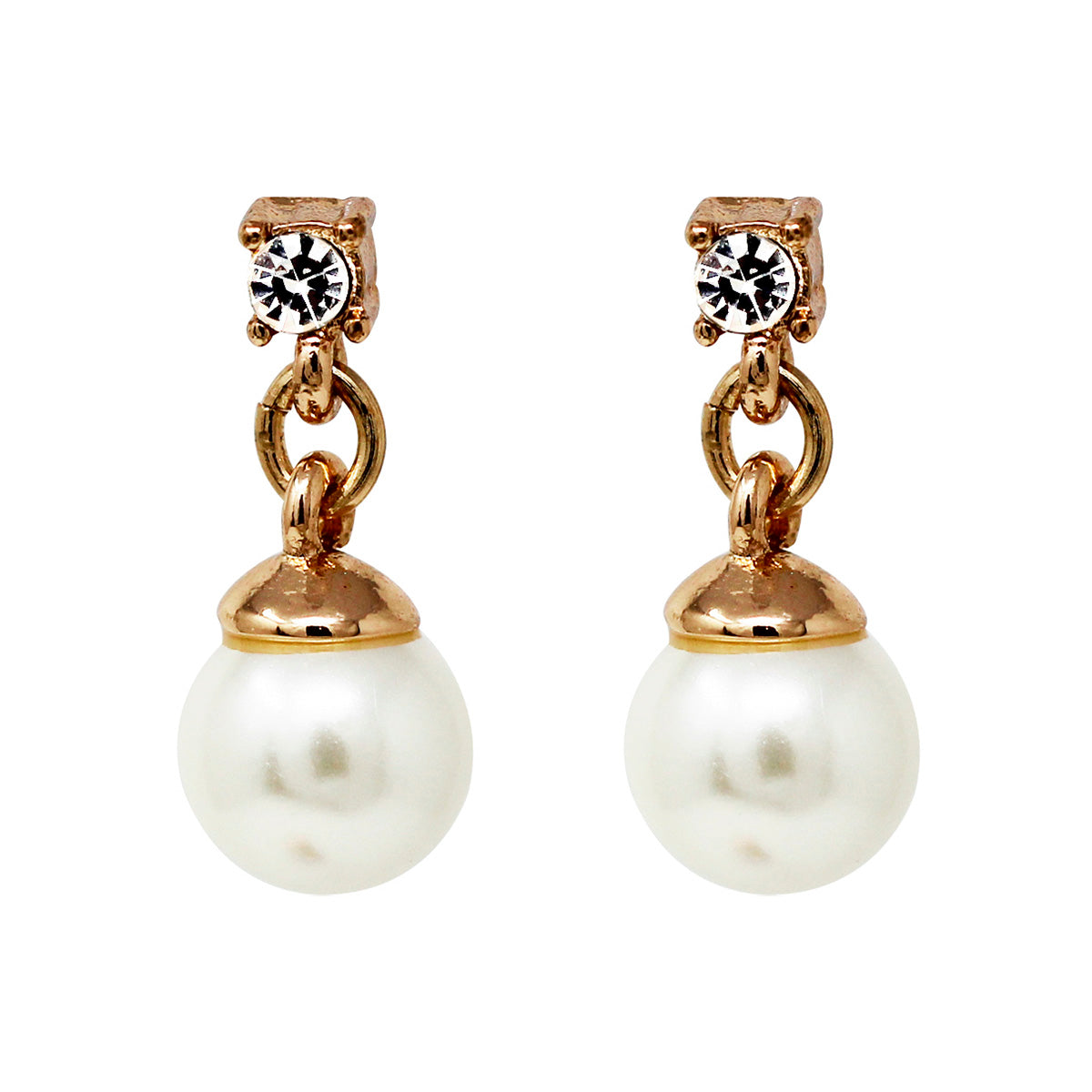 ARETES ANNE KLEIN BASIC AK PEARL DORADO