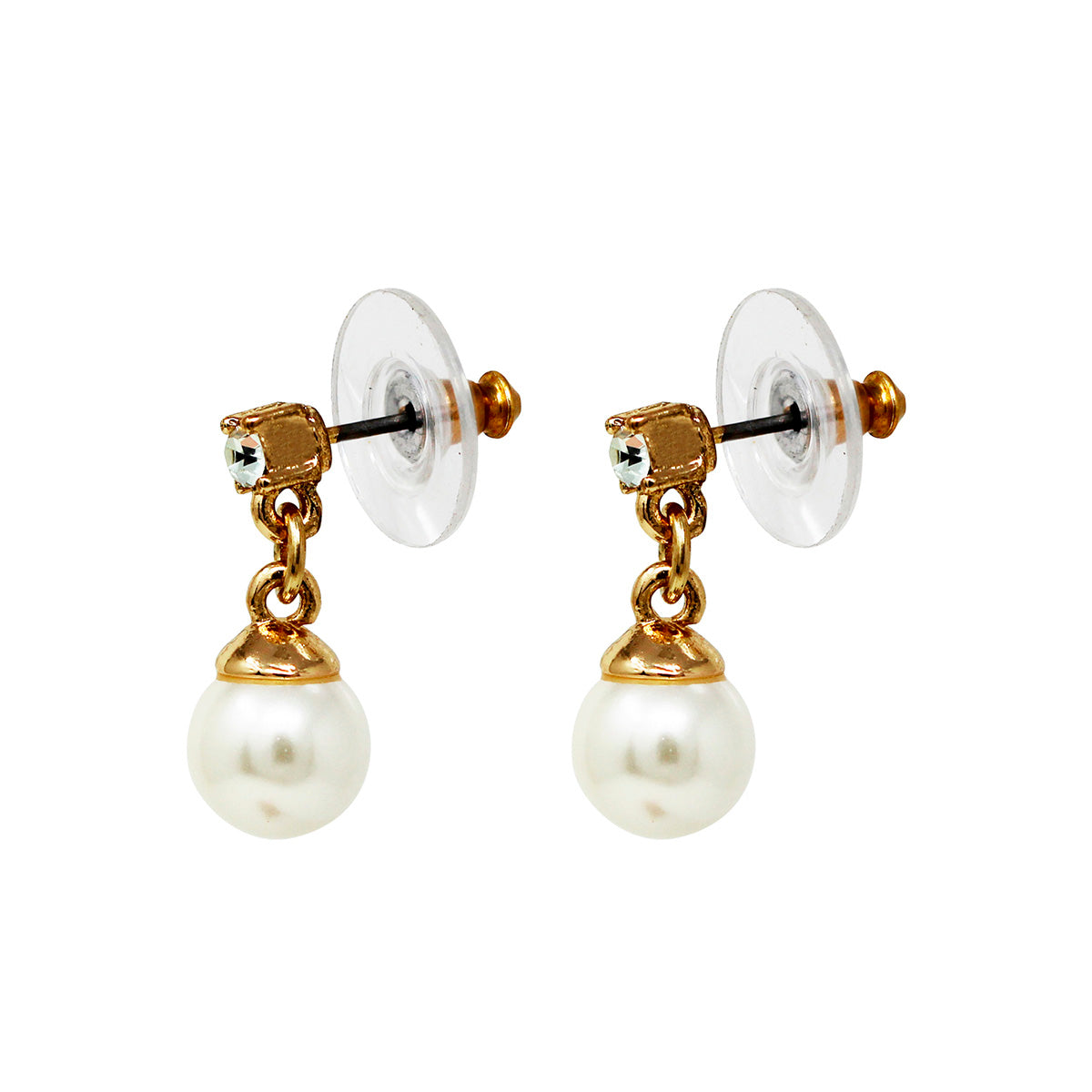 ARETES ANNE KLEIN BASIC AK PEARL DORADO