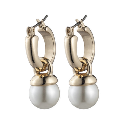 ARETES ANNE KLEIN ALEACION DE METALES COLOR DORADO FORMA CIRCULAR 60156600_B