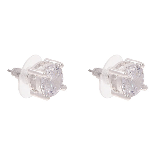 ARETES ANNE KLEIN ALEACION DE METALES COLOR PLATEADO FORMA CUADRADO 60156664_B