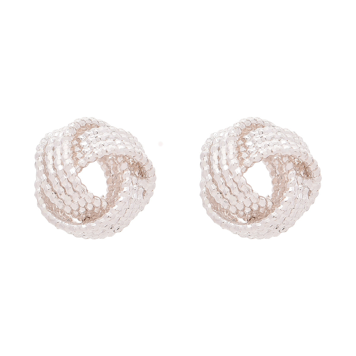 ARETES NINE WEST BASIC NW SILVER PLATEADO