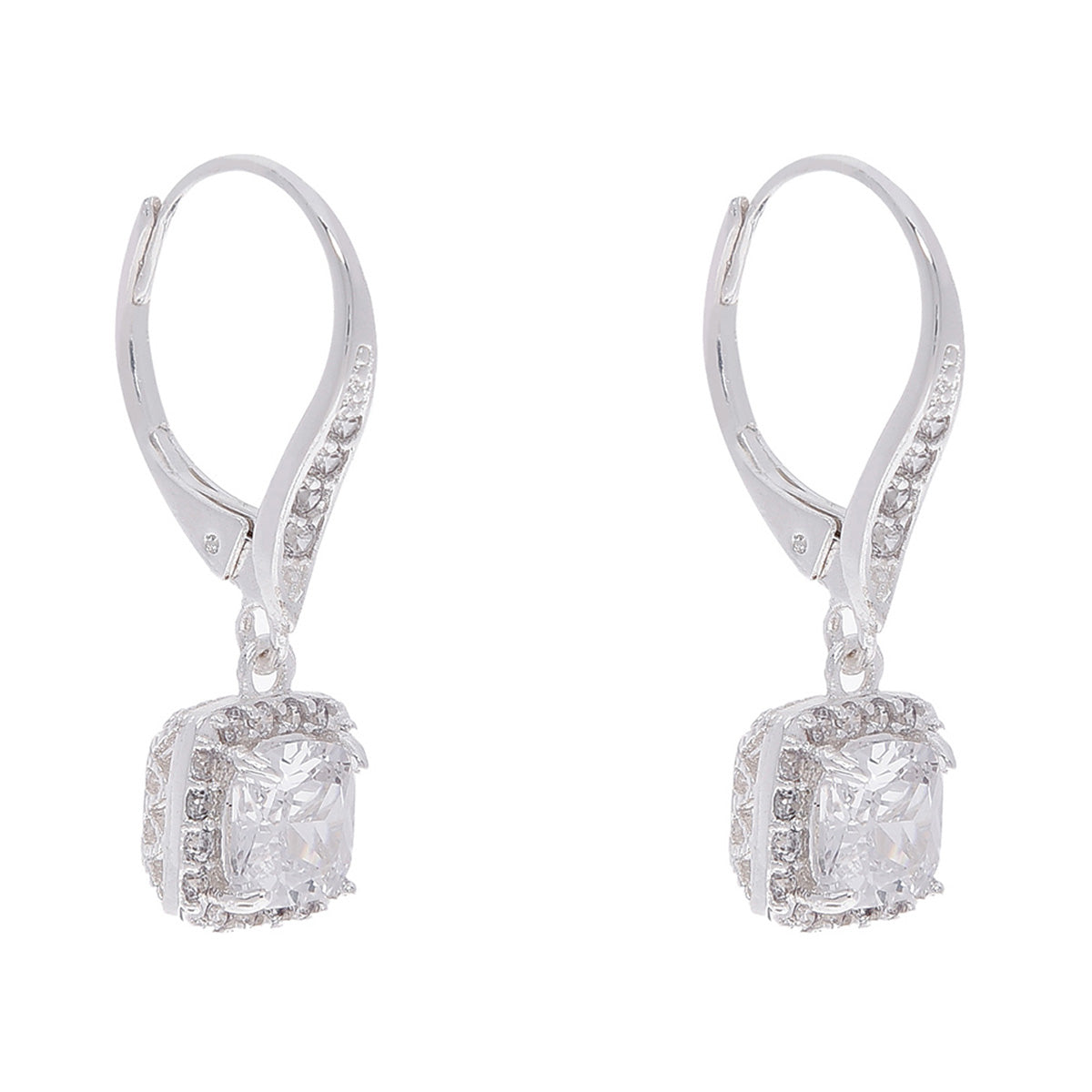 ARETES ANNE KLEIN BASIC AK SOCIAL PLATEADO