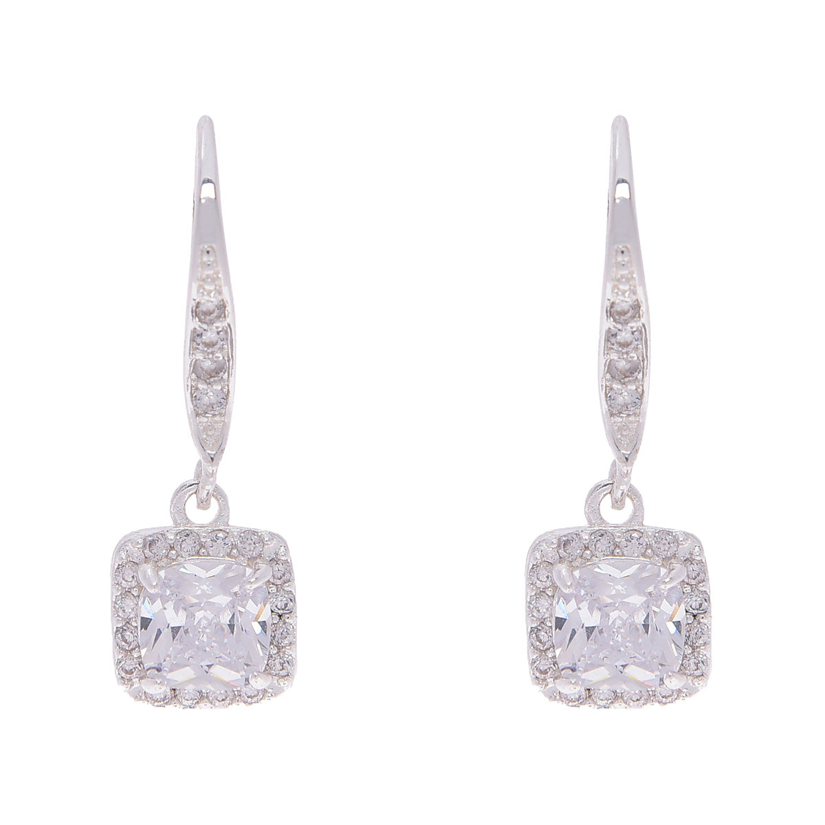 ARETES ANNE KLEIN BASIC AK SOCIAL PLATEADO