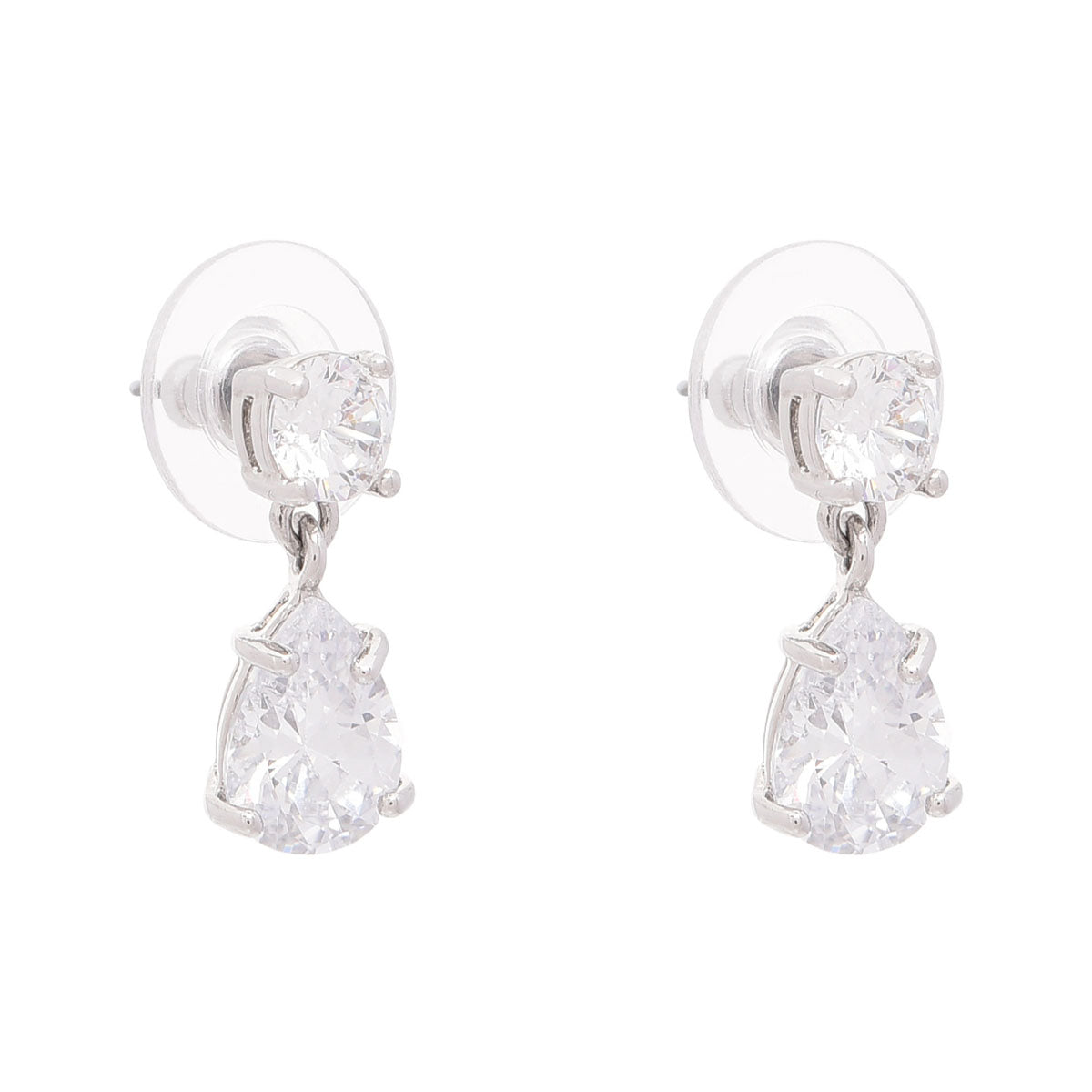 ARETES GIVENCHY BASIC SILVER PLATEADO
