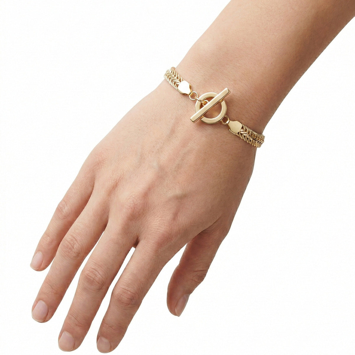PULSERA ANNE KLEIN ALEACION DE METALES COLOR DORADO FORMA ENTRELAZADA 60394118_B