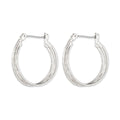 ARETES NINE WEST REPLENISHMENT PLATEADO