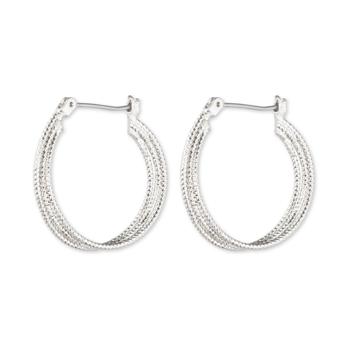 ARETES NINE WEST REPLENISHMENT PLATEADO