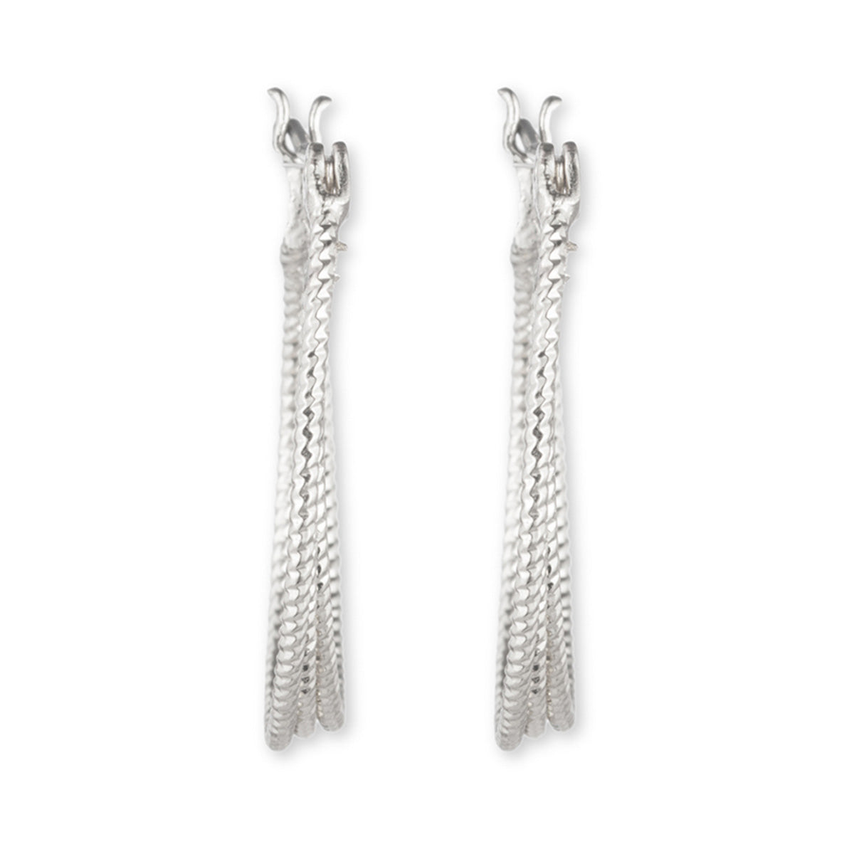 ARETES NINE WEST REPLENISHMENT PLATEADO