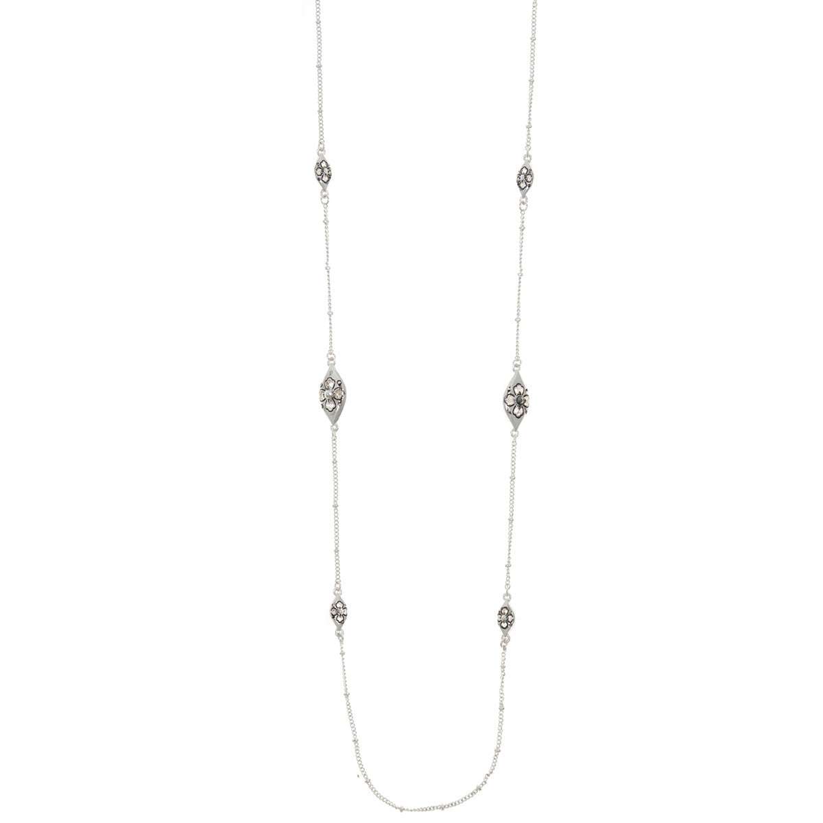 COLLAR NAPIER PATTRN EXPRESSION PLATEADO