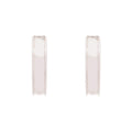 ARETES NINE WEST LOOPED IN HOOPS PLATEADO