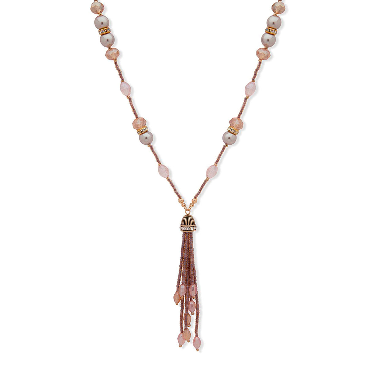 COLLAR NAPIER PINK MINK DORADO