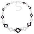 COLLAR NAPIER POSITIVE NEGATIVE PLATEADO