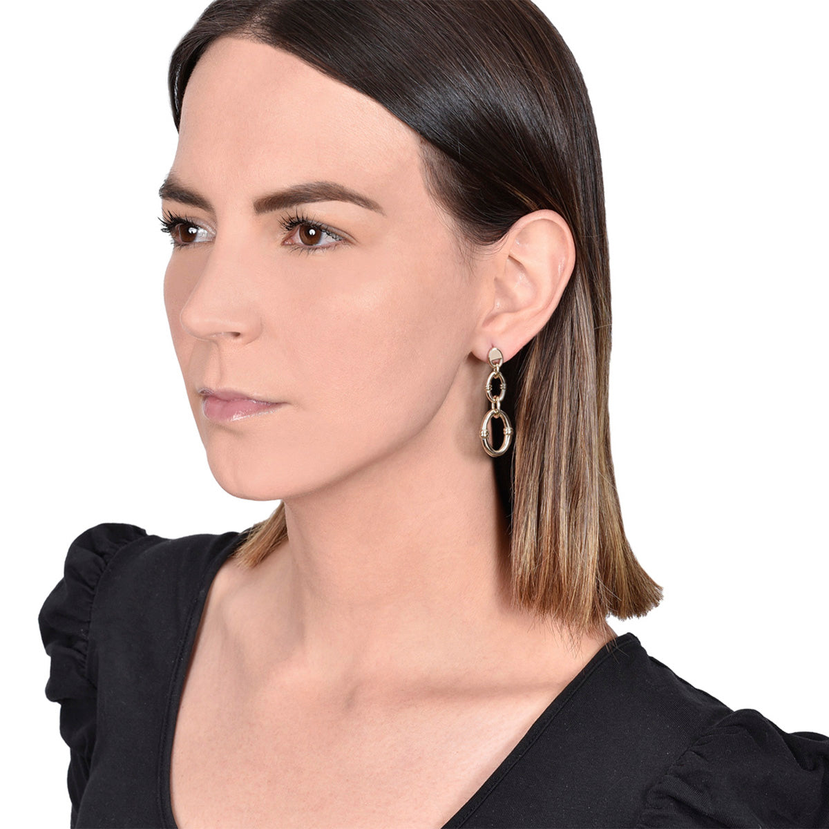 ARETES RALPH LAUREN TURNER DORADO