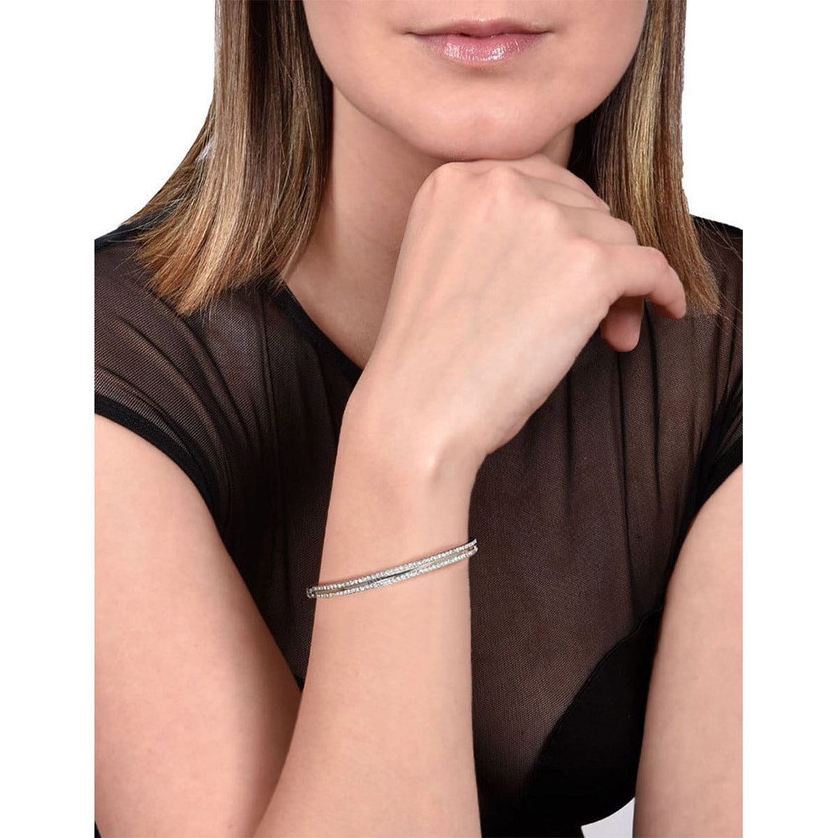 PULSERA DKNY PARK PLATEADO