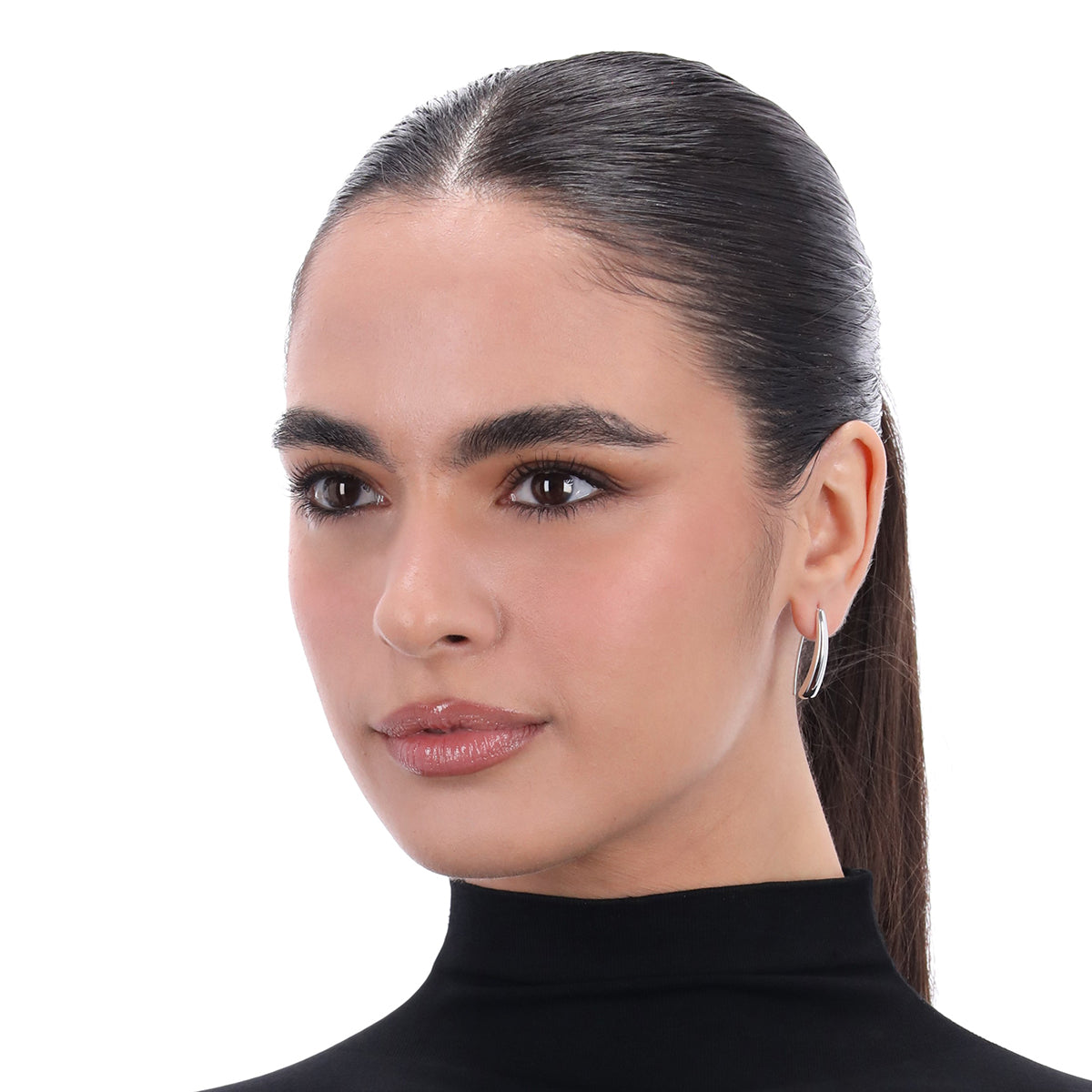 ARETES RALPH LAUREN COLOR PLATEADO FORMA IRREGULAR 60511537