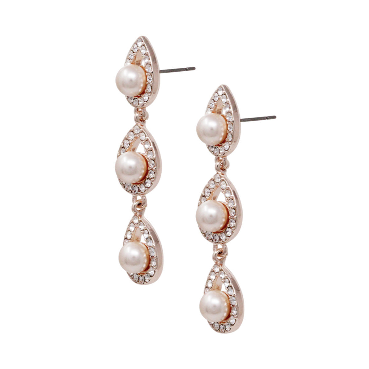 ARETES YOURE INVITED ROSE GOLD ORO ROSADO
